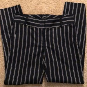 Loft Striped Skinny Pants